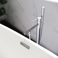 Swiss Madison Plaisir Freestanding Bathtub Faucet in Chrome - SM-FF10C - The Home Selection