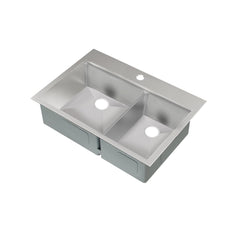 Swiss Madison Ravi Dual Basin 33 x 22 Topmount Kitchen Workstation Sink - SM-KT778 - The Home Selection