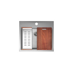 Swiss Madison Ravi Single Basin 25 x 22 Topmount Kitchen Workstation Sink - SM-KT769 - The Home Selection