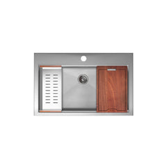 Swiss Madison Ravi Single Basin 30 x 22 Topmount Kitchen Workstation Sink - SM-KT776 - The Home Selection