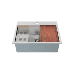 Swiss Madison Ravi Single Basin 30 x 22 Topmount Kitchen Workstation Sink - SM-KT776 - The Home Selection