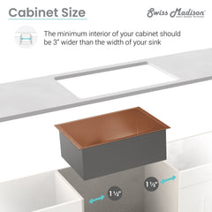 Swiss Madison Rivage 32" x 19" Single Basin, Undermount Kitchen Sink - SM-KU701 - The Home Selection