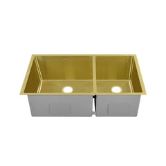 Swiss Madison Rivage 33" x 20" Dual Basin, Undermount Kitchen Sink - SM-KU725 - The Home Selection