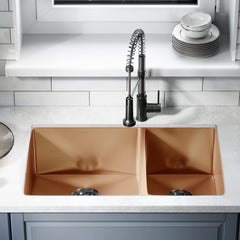 Swiss Madison Rivage 33" x 20" Dual Basin, Undermount Kitchen Sink - SM-KU725 - The Home Selection