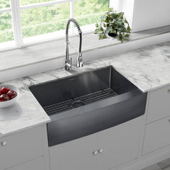 Swiss Madison Rivage 33" x 21" Stainless Steel, Single Basin, Farmhouse Kitchen Sink with Apron - SM-KS758 - The Home Selection