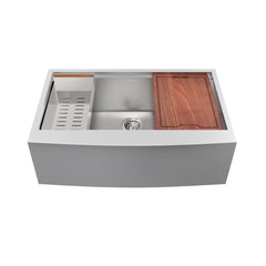 Swiss Madison Rivage 33 x 22 Single Basin Apron Kitchen Workstation Sink - SM-KS780 - The Home Selection