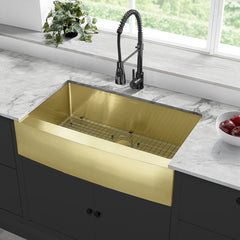 Swiss Madison Rivage 36" x 21" Stainless Steel, Single Basin, Farmhouse Kitchen Sink with Apron - SM-KS761 - The Home Selection