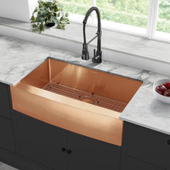 Swiss Madison Rivage 36" x 21" Stainless Steel, Single Basin, Farmhouse Kitchen Sink with Apron - SM-KS761 - The Home Selection