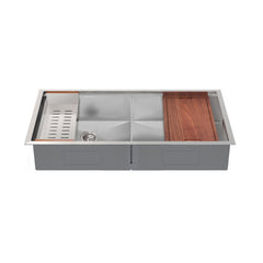 Swiss Madison Rivage 45 x 19 Dual Basin Undermount Kitchen Workstation Sink - SM-KU755 - The Home Selection