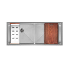 Swiss Madison Rivage 45 x 19 Dual Basin Undermount Kitchen Workstation Sink - SM-KU755 - The Home Selection