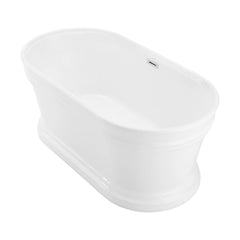 Swiss Madison Santorini 60" Freestanding Tub Glossy White - SM-FB591 - The Home Selection
