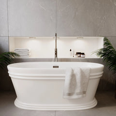Swiss Madison Santorini 60" Freestanding Tub Glossy White - SM-FB591 - The Home Selection