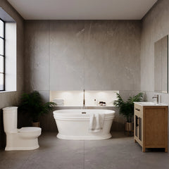 Swiss Madison Santorini 60" Freestanding Tub Glossy White - SM-FB591 - The Home Selection