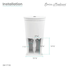 Swiss Madison Santorini One-Piece Elongated Toilet Dual-Flush 1.1/1.6 gpf - SM-1T190 - The Home Selection