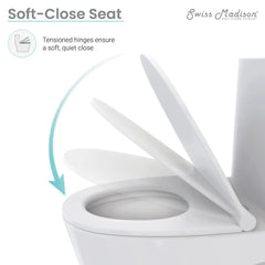 Swiss Madison Santorini One-Piece Elongated Toilet Dual-Flush 1.1/1.6 gpf - SM-1T190 - The Home Selection