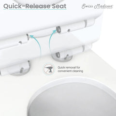 Swiss Madison Santorini One-Piece Elongated Toilet Dual-Flush 1.1/1.6 gpf - SM-1T190 - The Home Selection