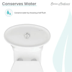 Swiss Madison Santorini One-Piece Elongated Toilet Dual-Flush 1.1/1.6 gpf - SM-1T190 - The Home Selection