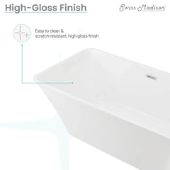 Swiss Madison St. Tropez 60" Freestanding Bathtub - SM-FB569 - The Home Selection