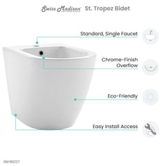 Swiss Madison St. Tropez Bidet - SM-BD227 - The Home Selection