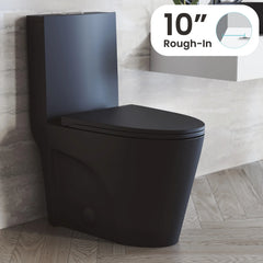 Swiss Madison St. Tropez One-Piece Elongated Toilet, 10" Rough-In 1.1/1.6 gpf - SM-1T274 - The Home Selection