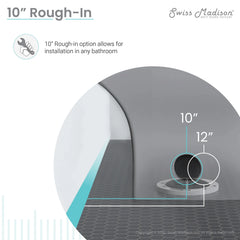 Swiss Madison St. Tropez One-Piece Elongated Toilet, 10" Rough-In 1.1/1.6 gpf - SM-1T274 - The Home Selection