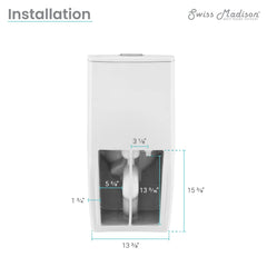 Swiss Madison St. Tropez One-Piece Elongated Toilet, 10" Rough-In 1.1/1.6 gpf - SM-1T274 - The Home Selection