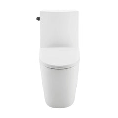 Swiss Madison St. Tropez One Piece Elongated Toilet Side Flush 1.28 gpf, Black Hardware - SM-1T253HB - The Home Selection
