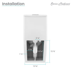 Swiss Madison St. Tropez One-Piece Elongated Toilet Vortex™ Dual-Flush 1.1/1.6 gpf - SM-1T254 - The Home Selection