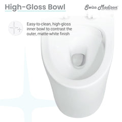 Swiss Madison St. Tropez One-Piece Elongated Toilet Vortex™ Dual-Flush 1.1/1.6 gpf - SM-1T254 - The Home Selection