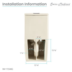 Swiss Madison St. Tropez One-Piece Elongated Toilet Vortex™ Dual-Flush 1.1/1.6 gpf - SM-1T254 - The Home Selection