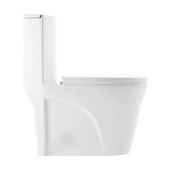 Swiss Madison St. Tropez One-Piece Elongated Toilet Vortex™ Dual-Flush 1.1/1.6 gpf - SM-1T254 - The Home Selection