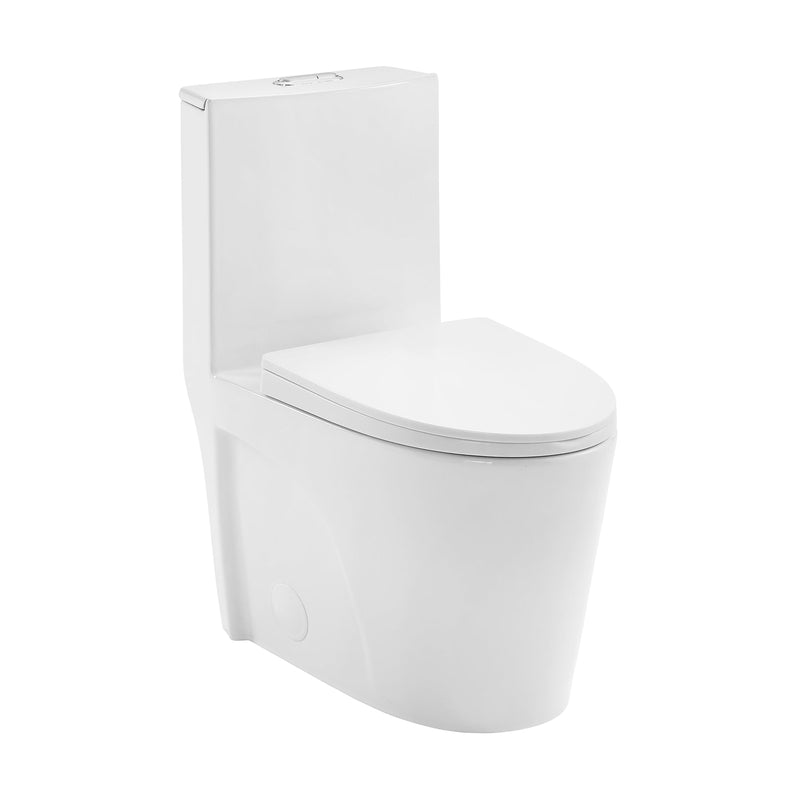 Swiss Madison St. Tropez One-Piece Elongated Toilet Vortex™ Dual-Flush 1.1/1.6 gpf - SM-1T254 - The Home Selection