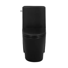 Swiss Madison St. Tropez One-Piece Elongated Toilet Vortex™ Side Flush 1.28 gpf in Matte Black - SM-1T253MB - The Home Selection