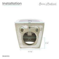 Swiss Madison St. Tropez Wall Hung Bidet - SM-BD226 - The Home Selection