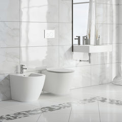 Swiss Madison St. Tropez Wall-Hung Elongated Toilet Bowl - SM-WT449 - The Home Selection