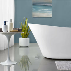 Swiss Madison Sublime 67" Single Slipper Freestanding Bathtub - SM-FB573 - The Home Selection