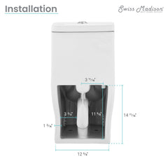 Swiss Madison Sublime II One-Piece Round Toilet Dual-Flush 1.1/1.6 gpf - SM-1T257 - The Home Selection