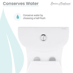 Swiss Madison Sublime One-Piece Elongated Toilet Dual-Flush 1.1/1.6 gpf - SM-1T205 - The Home Selection
