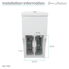 Swiss Madison Sublime One-Piece Elongated Toilet Dual-Flush 1.1/1.6 gpf - SM-1T205 - The Home Selection