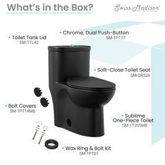 Swiss Madison Sublime One-Piece Elongated Toilet Dual-Flush 1.1/1.6 gpf - SM-1T205 - The Home Selection
