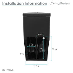 Swiss Madison Sublime One-Piece Elongated Toilet Dual-Flush 1.1/1.6 gpf - SM-1T205 - The Home Selection