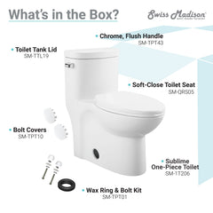Swiss Madison Sublime One-Piece Elongated Toilet Side Flush 1.28 gpf - SM-1T206 - The Home Selection