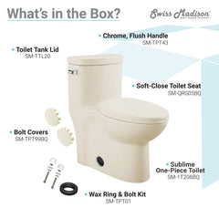 Swiss Madison Sublime One-Piece Elongated Toilet Side Flush 1.28 gpf - SM-1T206 - The Home Selection
