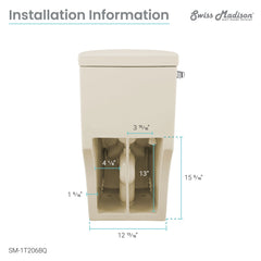 Swiss Madison Sublime One-Piece Elongated Toilet Side Flush 1.28 gpf - SM-1T206 - The Home Selection