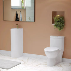 Swiss Madison Sublime One Piece Elongated Toilet with Touchless Retrofit Dual Flush 1.1/1.6 gpf ﻿- SM-1TK205 - The Home Selection
