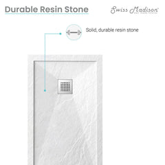 Swiss Madison Terre B Series 60" x 32" Reversible Drain Shower Base - SM-SB554 - The Home Selection