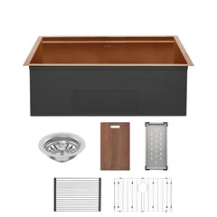 Swiss Madison Tourner 30" x 19" Stainless Steel, Single Basin, Undermount Kitchen Workstation Sink- SM-KU800 - The Home Selection