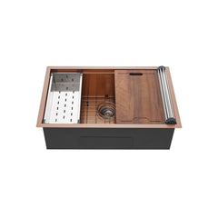 Swiss Madison Tourner 30" x 19" Stainless Steel, Single Basin, Undermount Kitchen Workstation Sink- SM-KU800 - The Home Selection