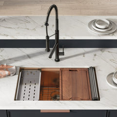 Swiss Madison Tourner 30" x 19" Stainless Steel, Single Basin, Undermount Kitchen Workstation Sink- SM-KU800 - The Home Selection