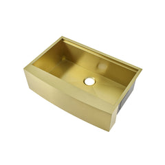 Swiss Madison Tourner 33" x 22" Stainless Steel, Single Basin, Farmhouse Kitchen Workstation Sink with Apron - SM-KS28 - The Home Selection